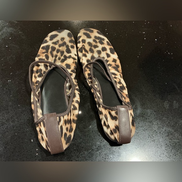 Reformation Animal Print Mary Jane Flats - Picture 3 of 5